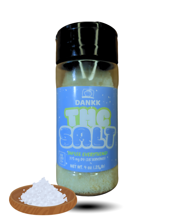 Dankk INFUSED Sea-Salt - 4 oz Shaker (375mg D9 THC)