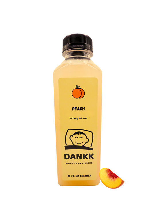 Dankk Peach Juice (16 oz) - 100mg D9 THC